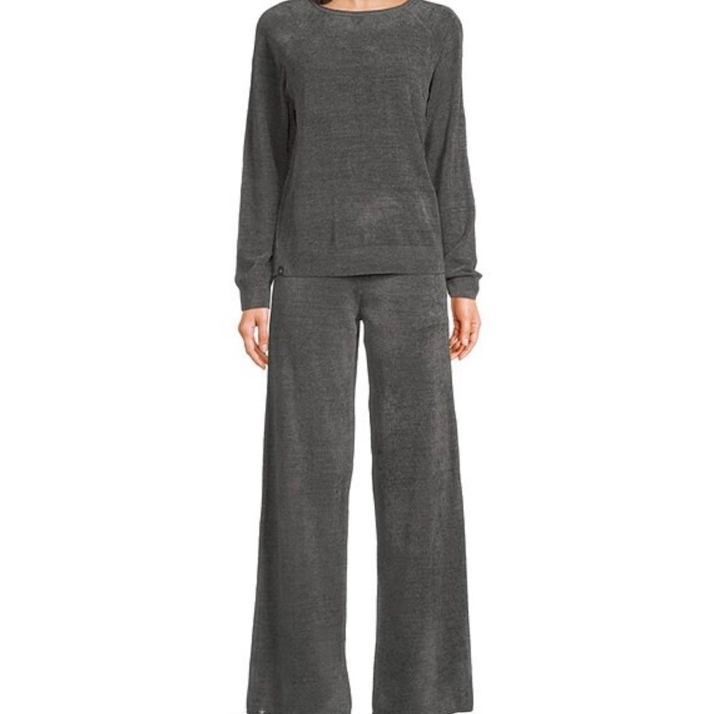 Barefoot Dreams CozyChic Ultra Lite Loungewear Set Dark Gray Size XL